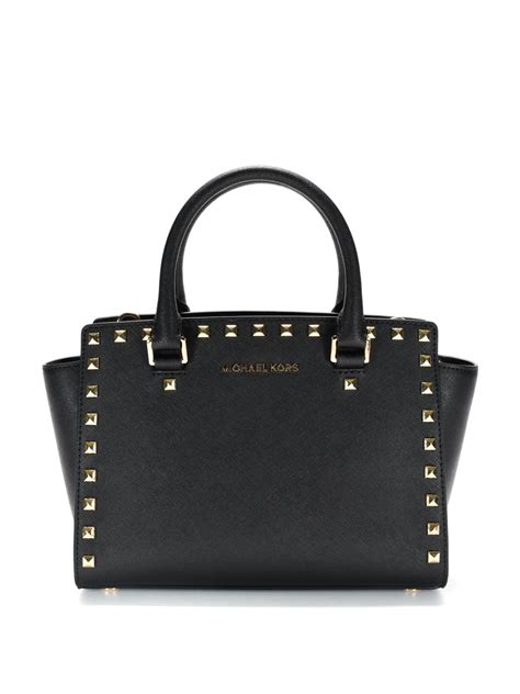 michael kors selma borchie|michael kors selma satchel.